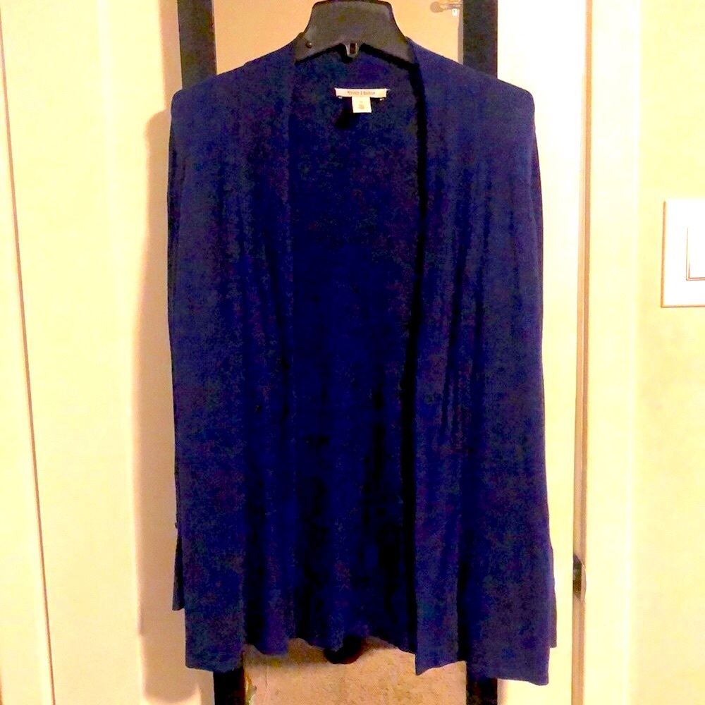 Black House / White Market Blue Open Draped Sweater Size M